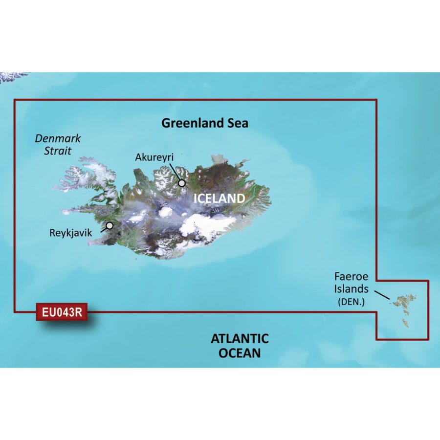 GARMIN 010-C0780-20 BLUECHART G2 HD - HXEU043R - ICELAND & FAEROE ISLANDS - MICROSD/SD