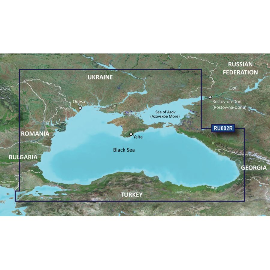 GARMIN 010-C1064-20 BLUECHART G2 HD - HXRU002R - BLACK SEA & AZOV SEA - MICROSD/SD