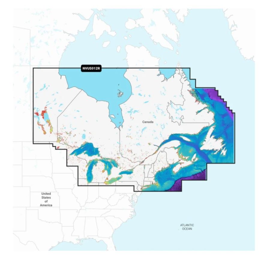 GARMIN 010-C1484-00 GARMIN NAVIONICS VISION+ CANADA EA, Compatible With Garmin GPS Navigation Systems/ Chart Plotters; Detailed Coverage Of Canada East And Great Lakes Rivers And Coastal; Region Code: NVUS012R; On SD/Micro-SD Card