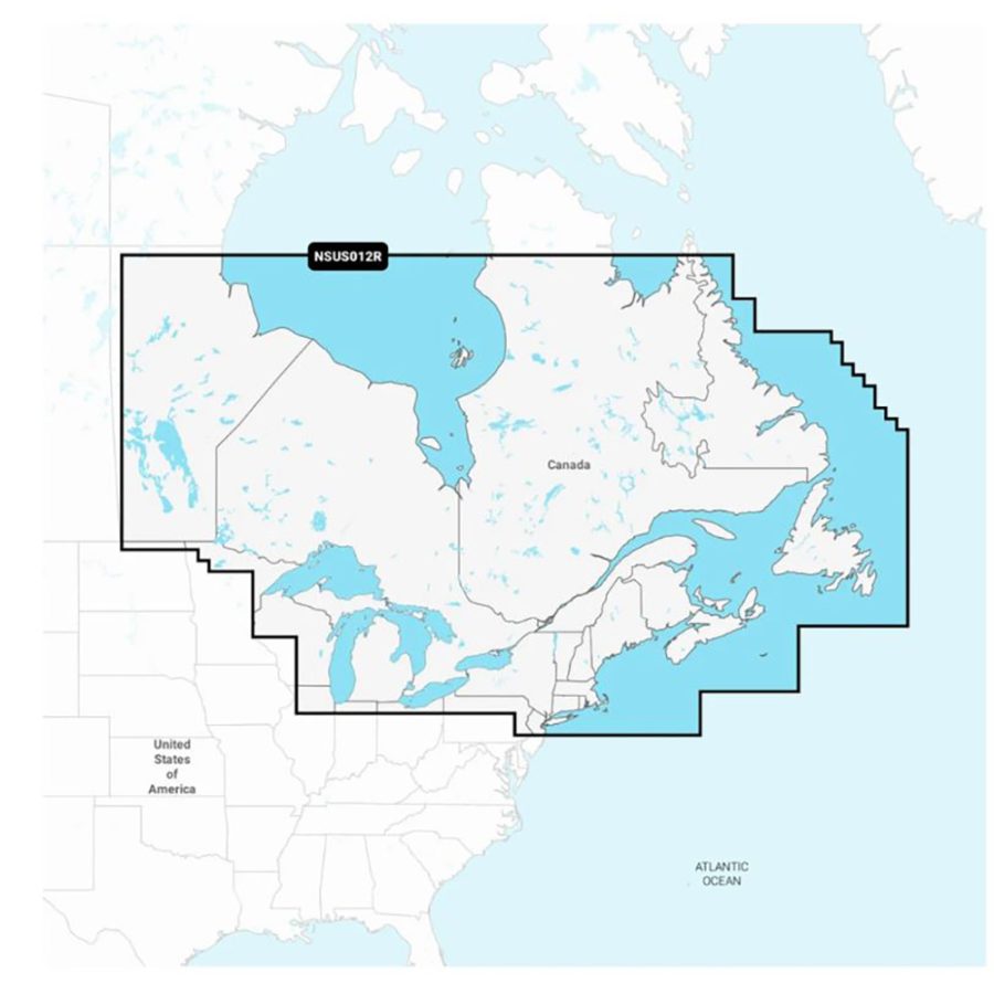 GARMIN 010-C1484-20 Navionics+ NSUS012R Canada, East & Great Lakes