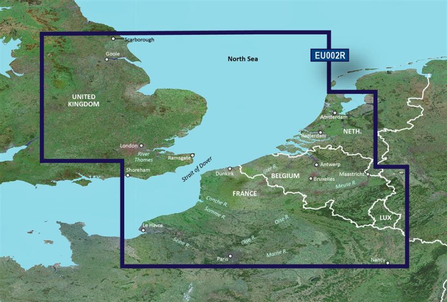 GARMIN 010C076100 BlurChart VEU002R - Dover to Amsterdam and England Southeast - SD Card