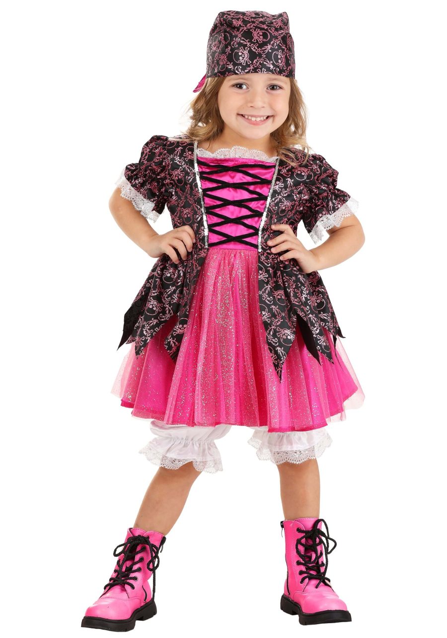 Girl's Toddler Precious Pink Pirate Costume