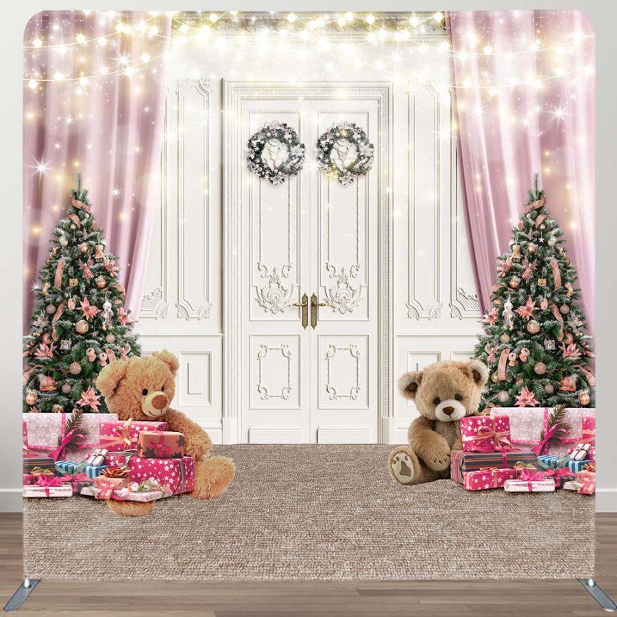 Glitter Door Gift Christmas Tension Fabric Backdrop - Aperturee