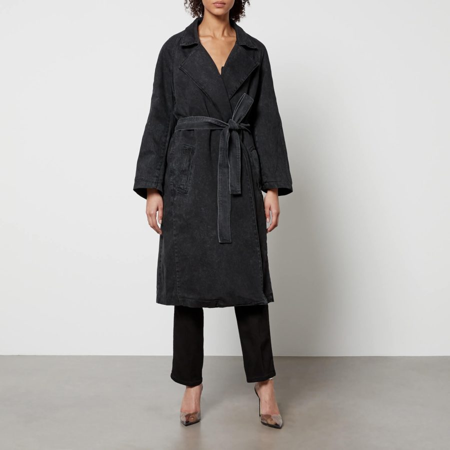 Good American Uniform Denim Trench Coat - XXS/XS