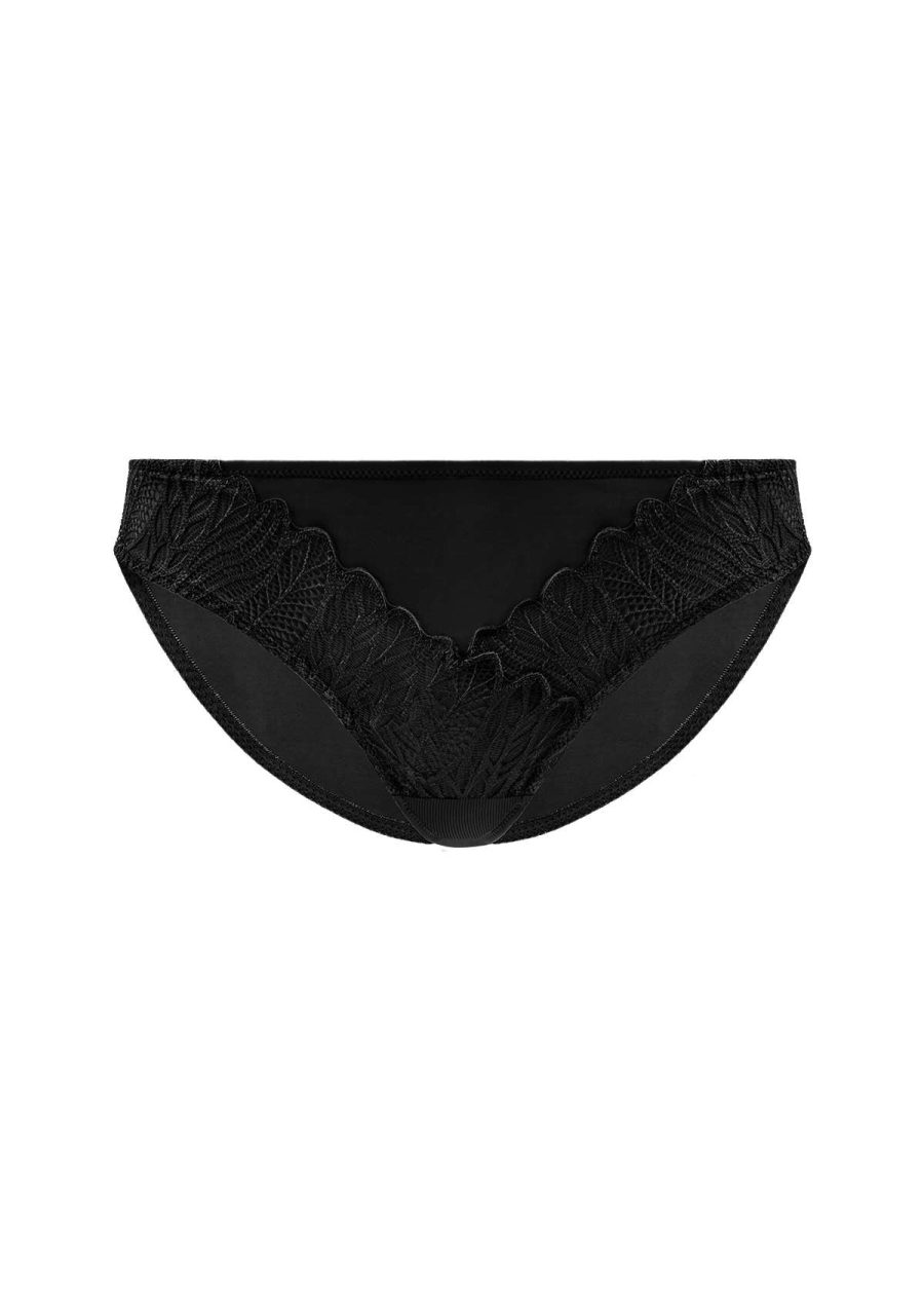 HSIA Pretty Secrets Lace Trim Matching Bikini Underwear -Cute and Sexy - M / Black