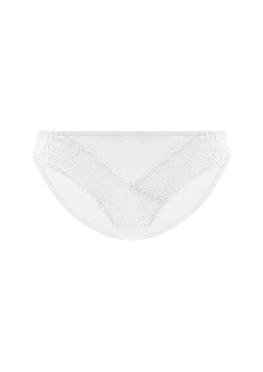 HSIA Pretty Secrets Lace Trim Matching Bikini Underwear -Cute and Sexy - M / White