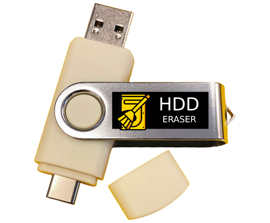 Hard Drive Eraser Data Destroyer USB Bootable Thumb Drive Stick Wipe HDD Disk