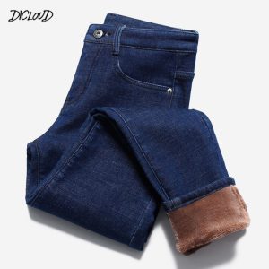 High Quality Jeans Thick Women Fashion Stretch High Waist Pencil Pants Female 2