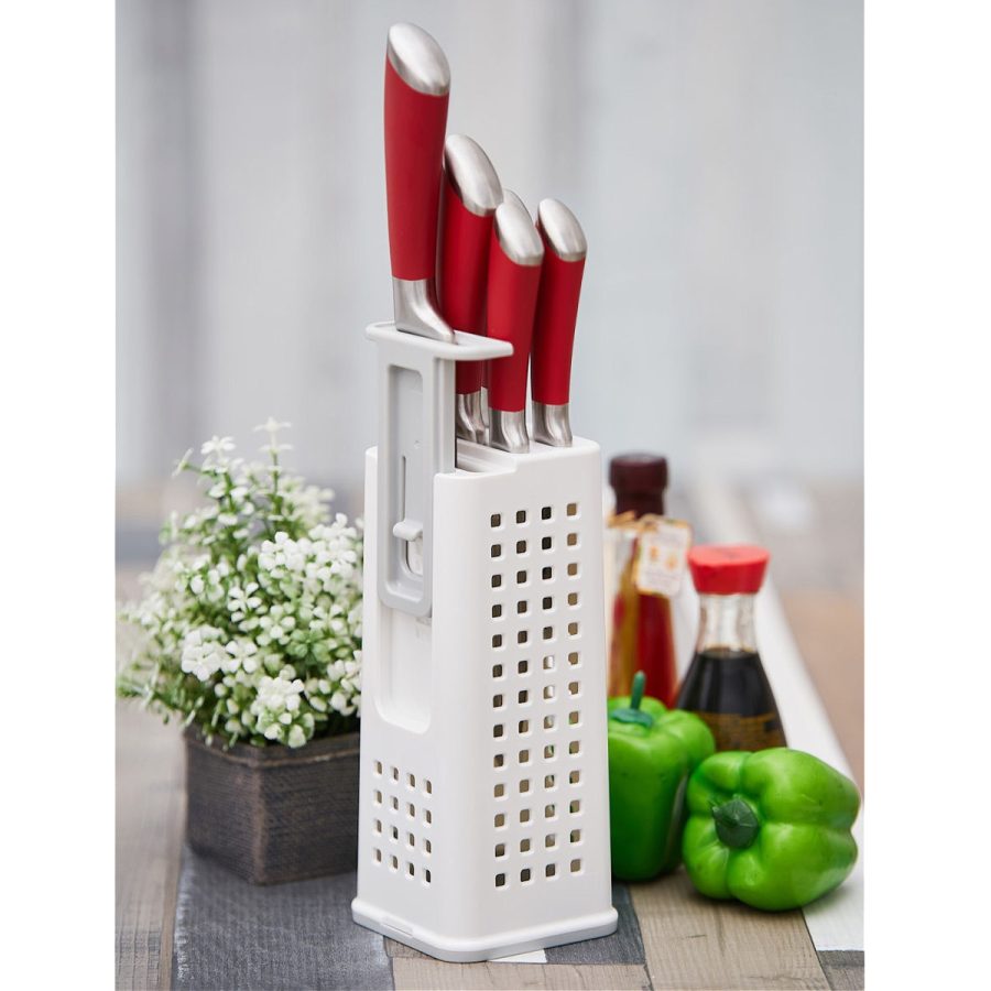 INOMATA Knife Storage Stand Height Adjuster White