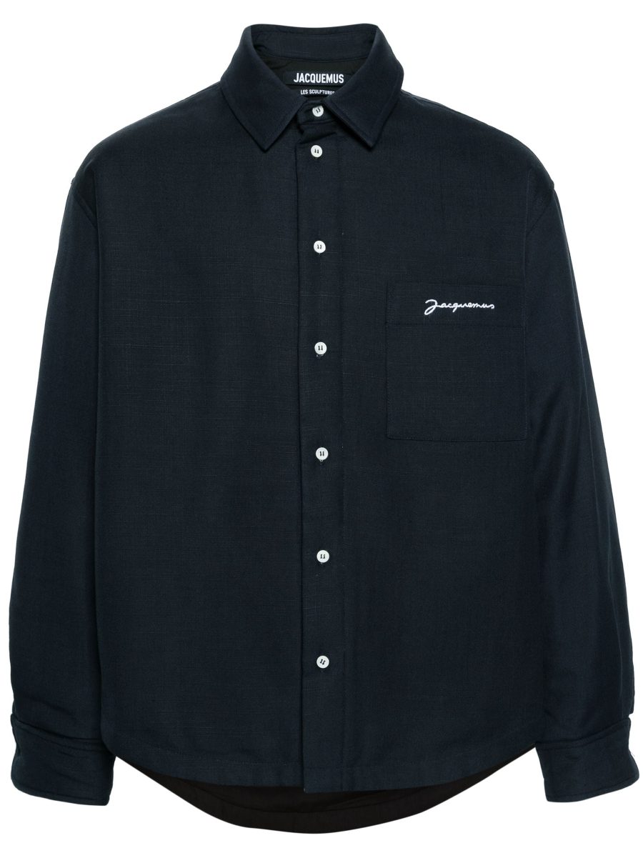 JACQUEMUS La Chemise Boulanger Shirt Jacket Navy