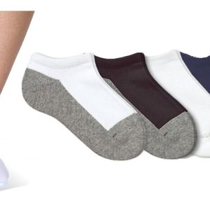 Jefferies Socks Girls Boys Seamless Cushion Sport School Low Cut Ankle Socks 3PK