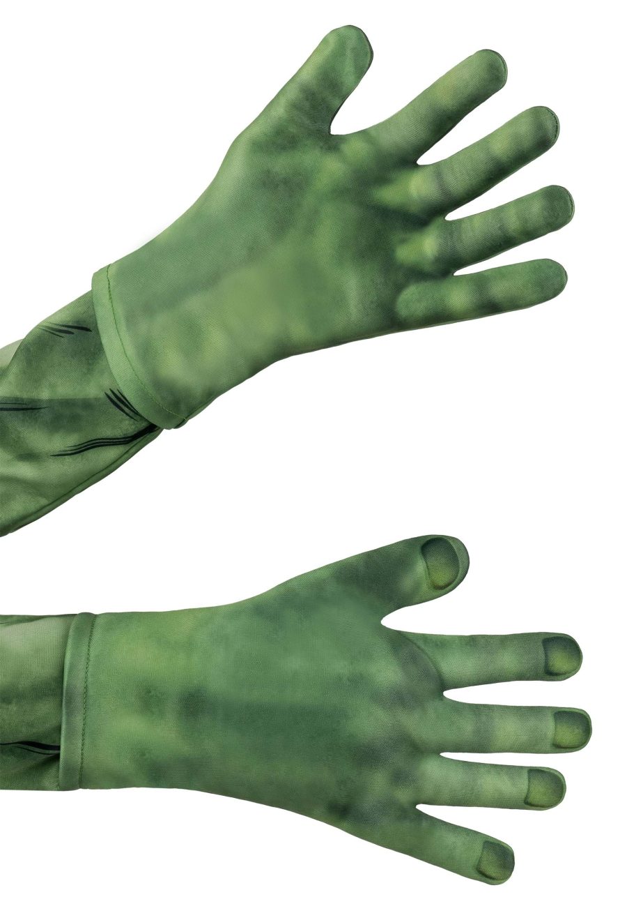 Kid's Deluxe Hulk Costume Gloves