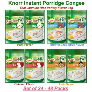 Knorr Instant Porridge Congee Thai Jasmine Rice Delicious Set of 24 - 48 Packs