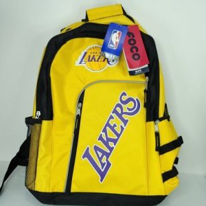 LA LAKERS NBA Elite Backpack FOCO Yellow Large Padded Laptop Pocket New Rare