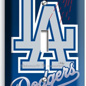 LA LOS ANGELES DODGERS MLB TEAM LOGO SINGLE LIGHT SWITCH WALL PLATE COVER DECOR