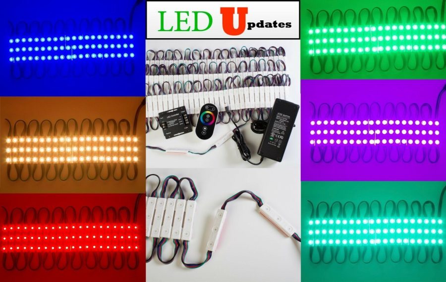 LEDUPDATES 40ft STOREFRONT COLOR CHANGE LED LIGHT 5050 w/ UL Power & Remote