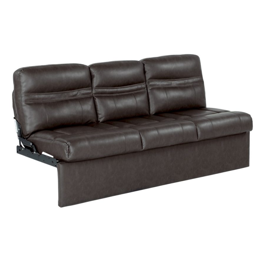 LIPPERT 2020129837 JACKNIFE SOFA-68, Jack Knife; 68 Inch Width x 30 Inch Depth x 34 Inch Height Overall; 65 Inch Width x 20 Inch Depth x 19 Inch Height Seating Surface Size; 65 Inch Width x 42 Inch Depth x 19 Inch Height Sleeping Surface Size