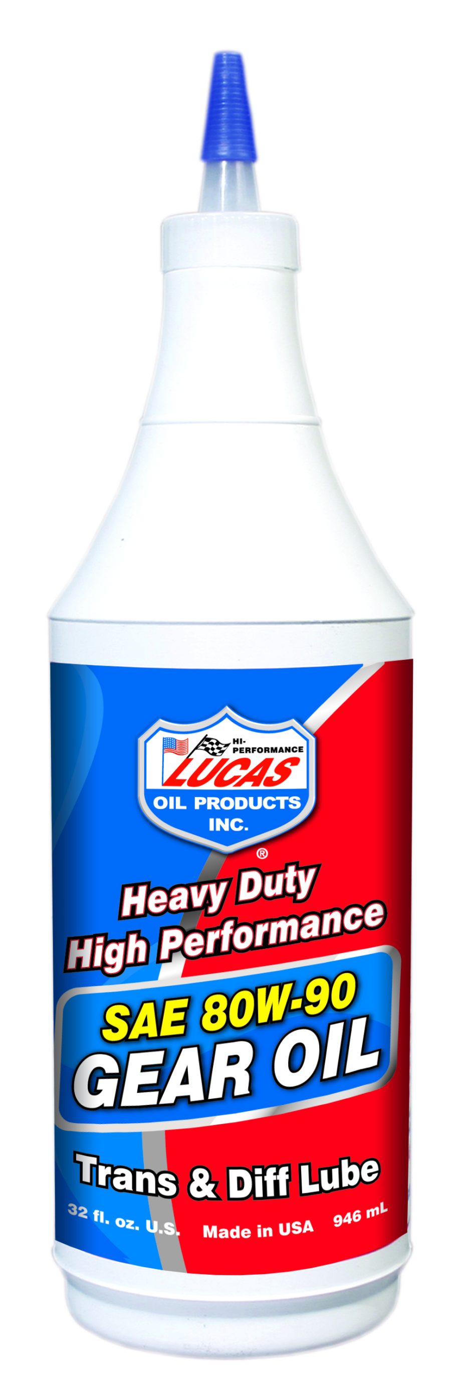 LUCAS OIL 10043 Heavy Duty Gear Oil, 32 oz, Plastic Bottle, Amber, Liquid