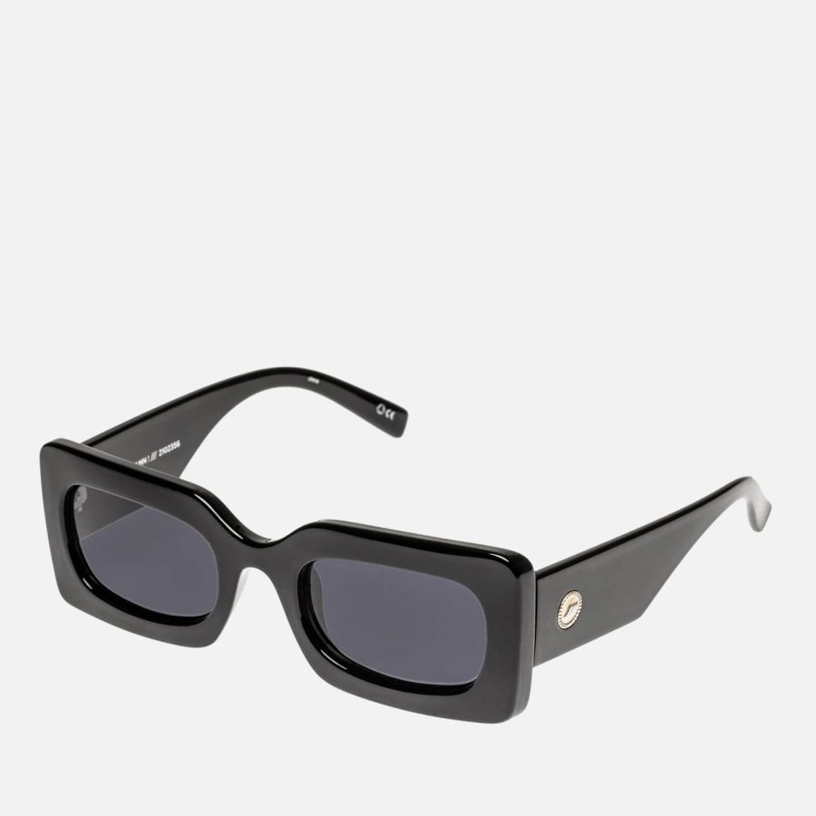 Le Specs OH DAMN! Acetate Rectangle-Frame Sunglasses