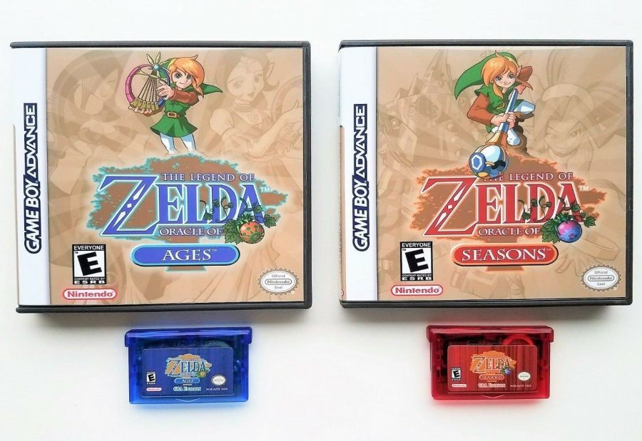 Legend of Zelda - Oracle of Seasons / Ages & Custom Case GBA Gameboy Advance USA