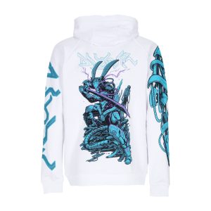 Lightweight Hooded Sweatshirt for Men Ninja Rabbit Hoodie White