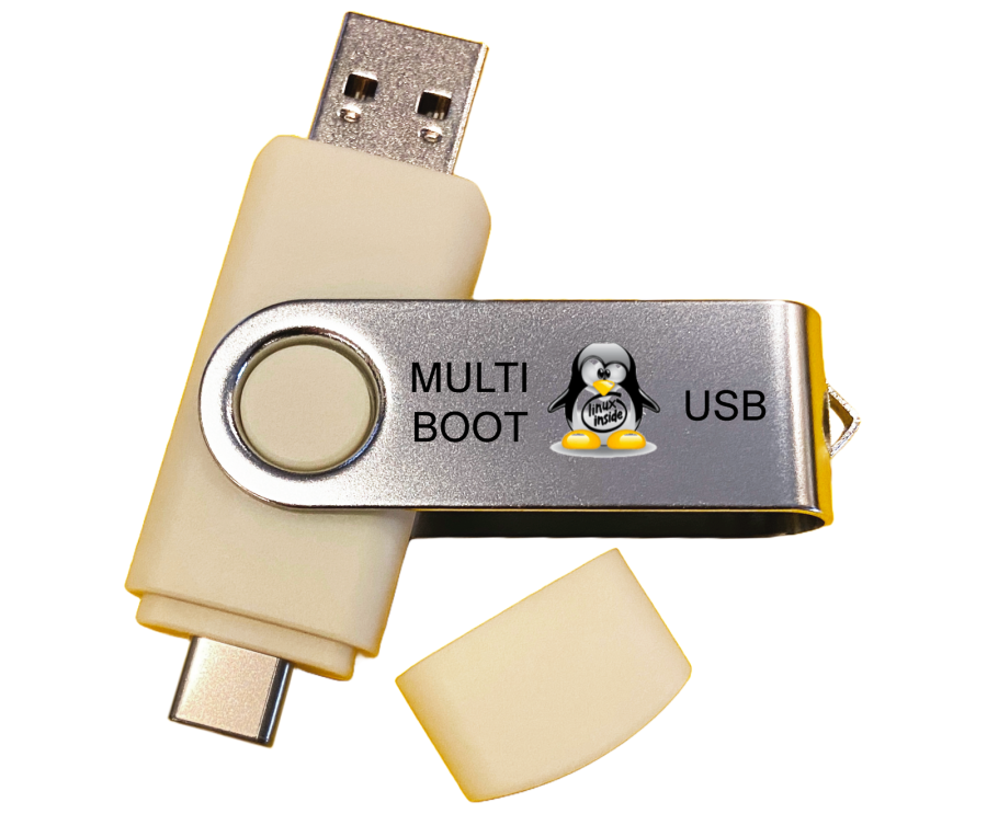 Linux Best OS Collection Set 6-in-1 Bootable Install Live USB Thumb Drive Stick