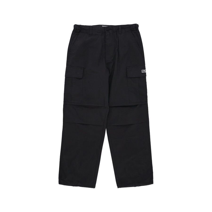 Long Men's Big Timer Cargo Pant Washed Black