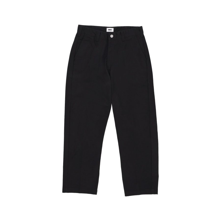 Long Men's Hardwork Flooded Work Pant Black