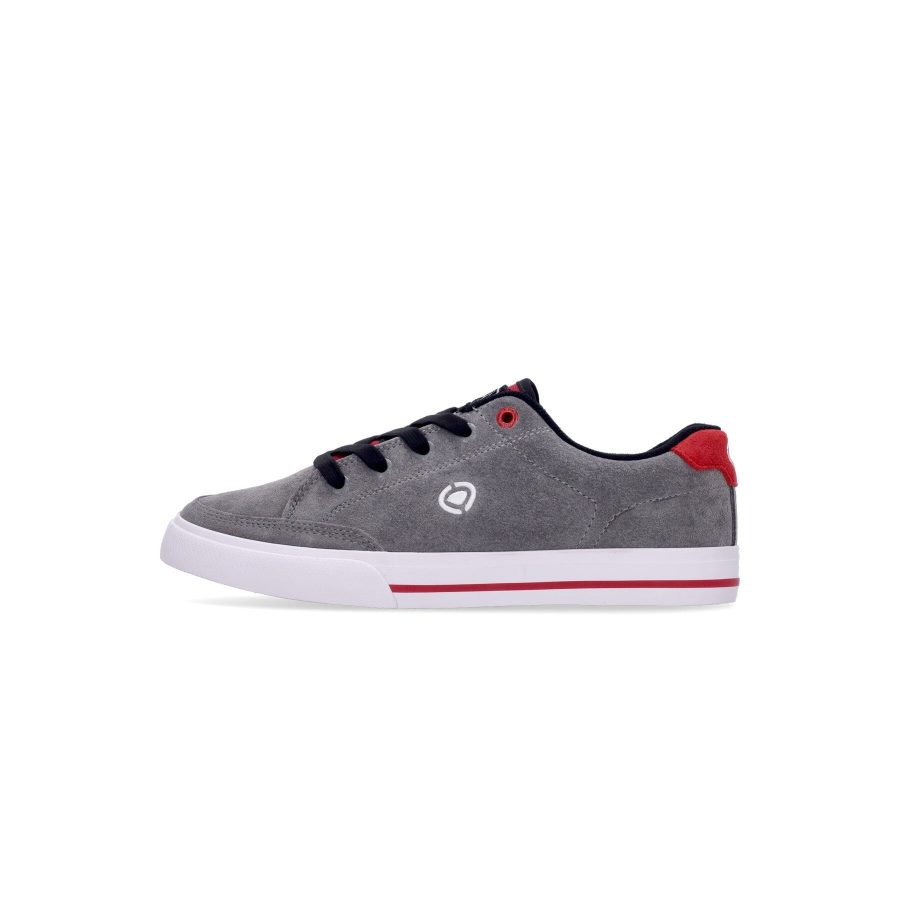 Lopez 50 Slim Men's Skate Shoes Charcoal Grey/Pompeian Red/white