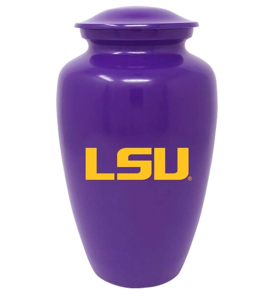 Louisiana State Tigers Football Cremation Urn - Purple