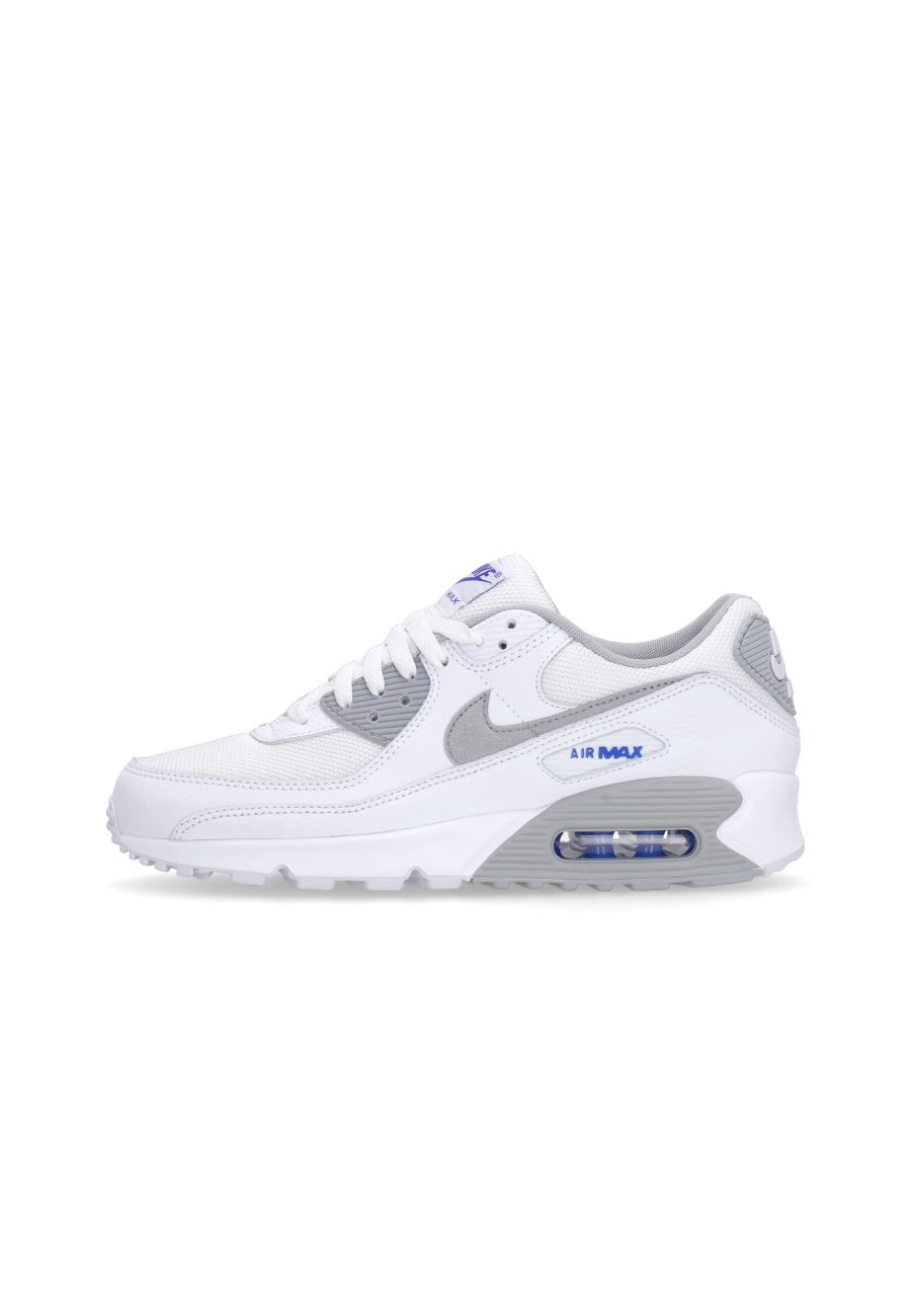 Low Man Air Max 90 White/lt Smoke Grey/racer Blue