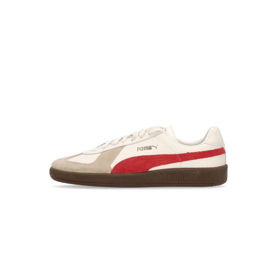 Low Men's Shoe Army Trainer Warm White/granola/astro Red