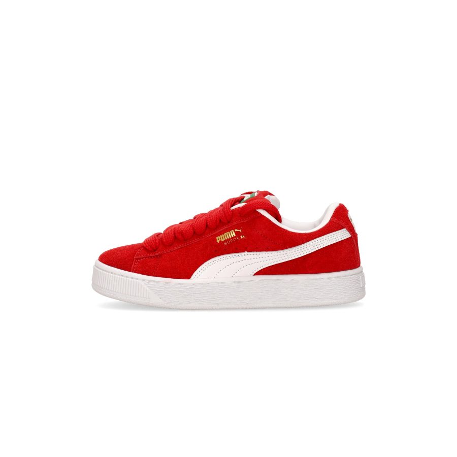 Low Men's Shoe Suede XL Red/white