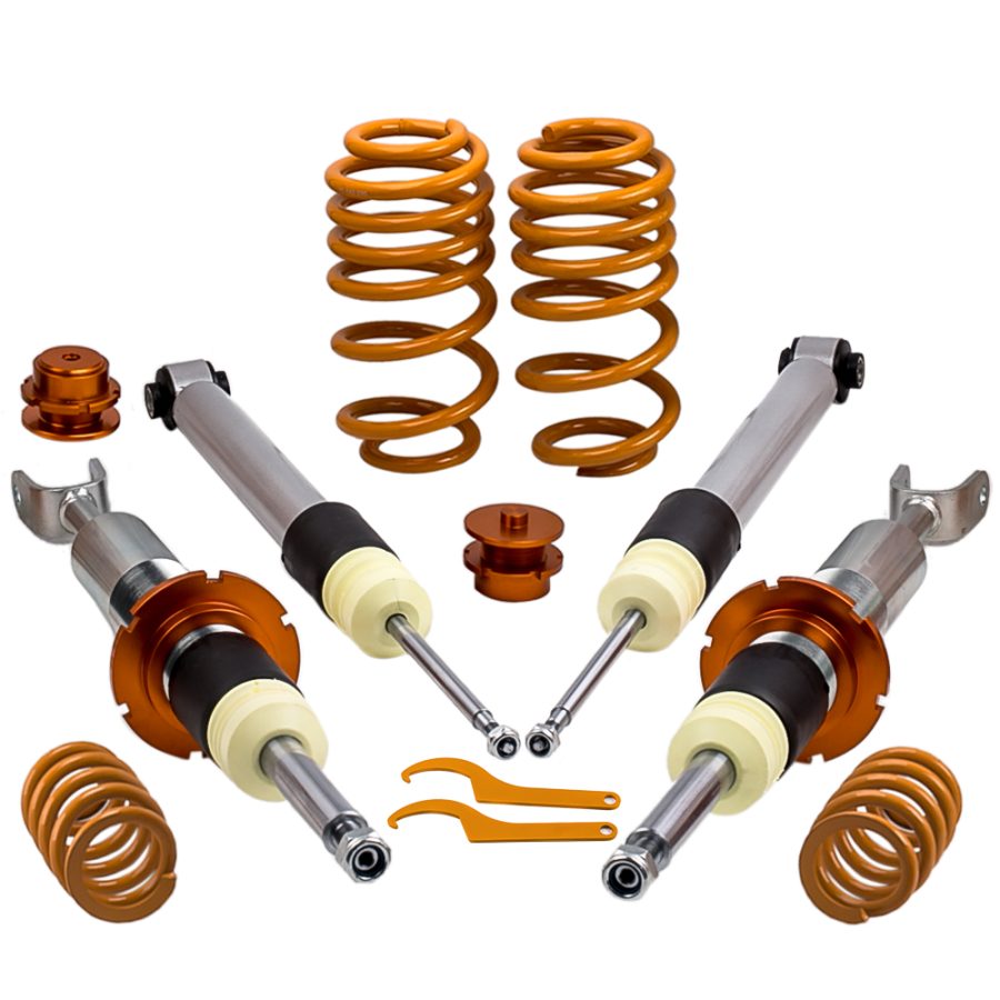 Lowering Suspension Kit Coilovers Shock Absorber compatible for Audi A4 8E B6 B7 2001-2009