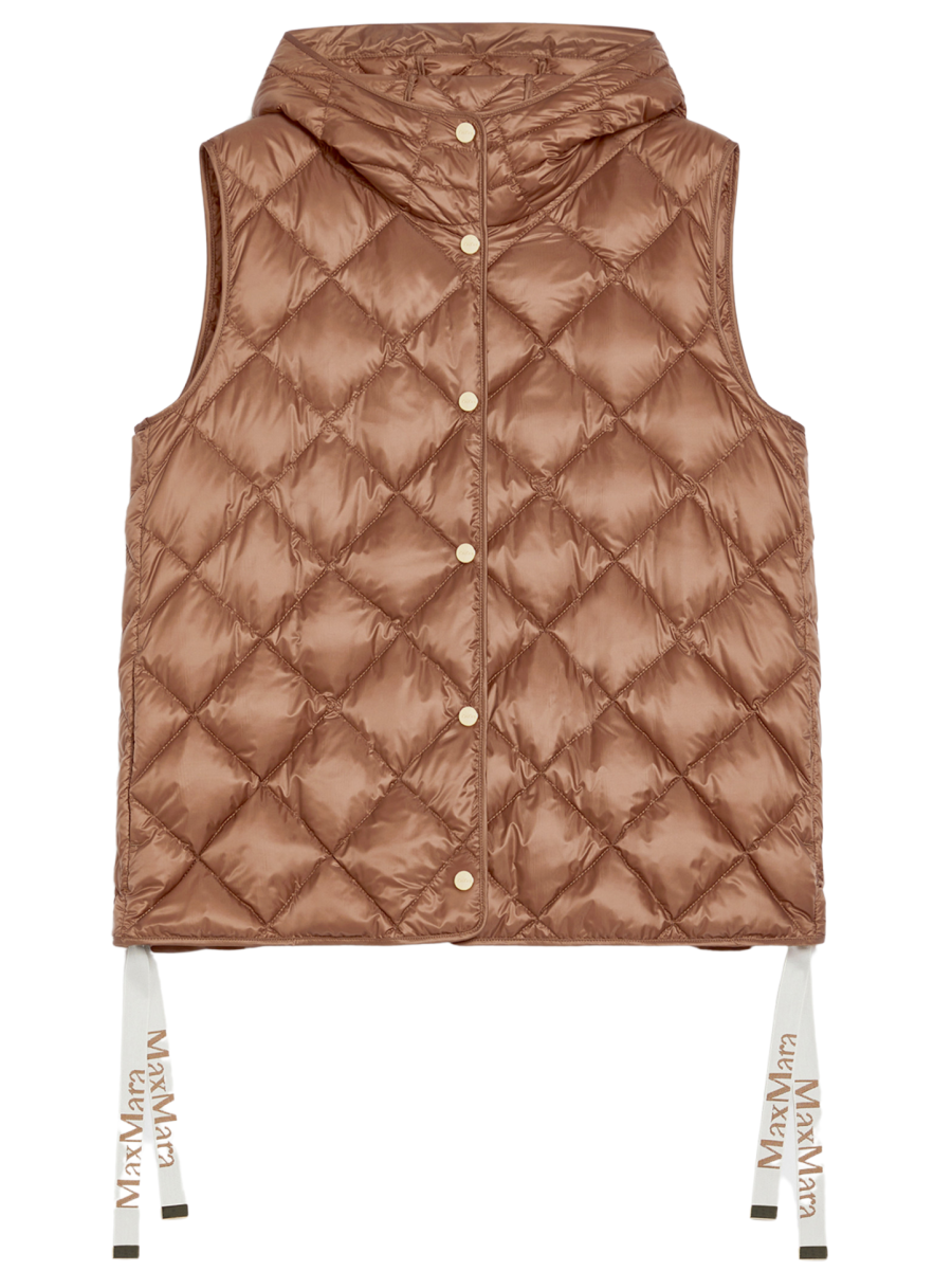 MAX MARA WOMEN Cube Trefa Gilet Brown