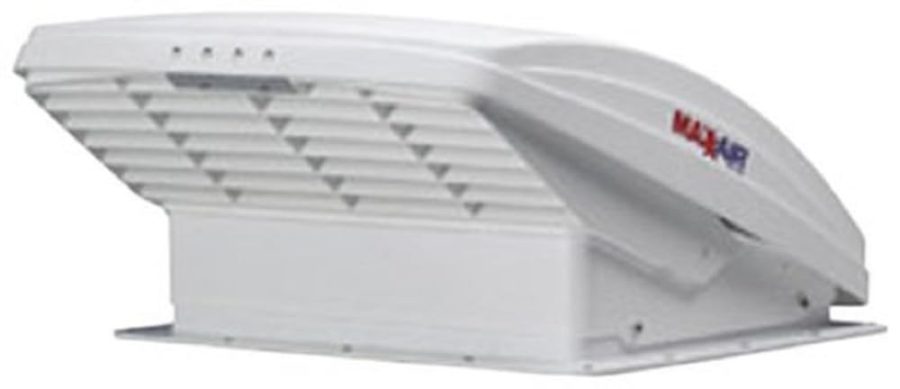 MAXXAIR 00-05100K MaxxFan Ventillation Fan with White Lid and Manual Opening Keypad Control