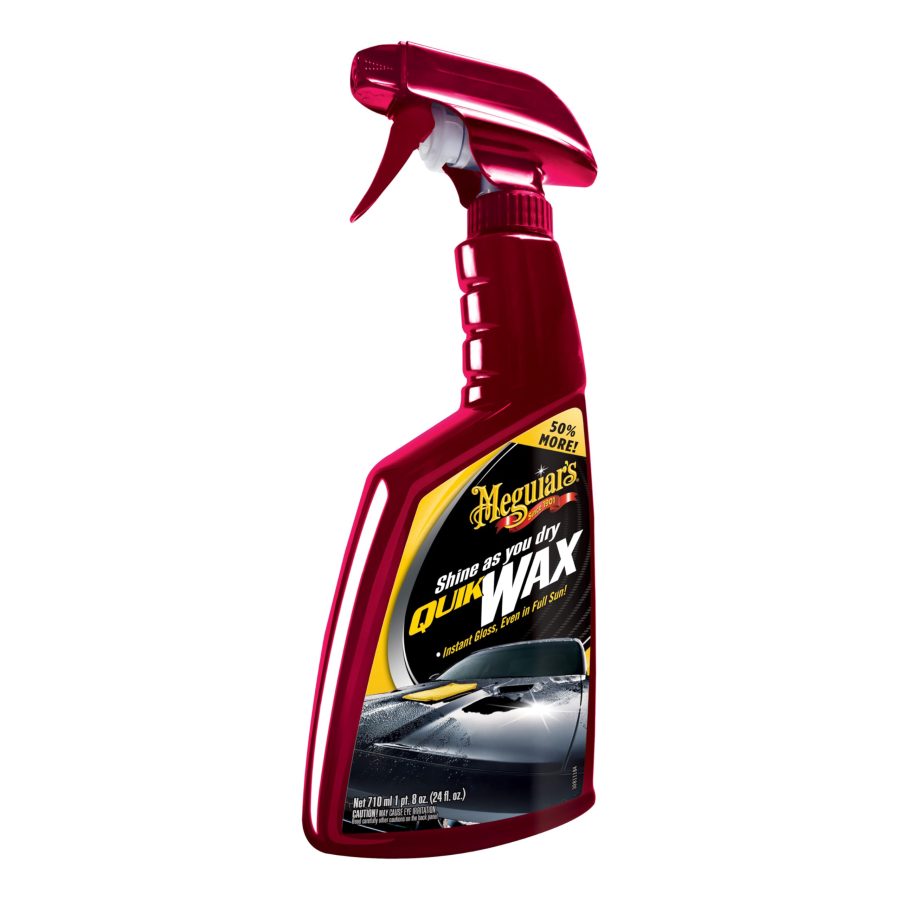 MEGUIARS A1624 Quik Wax - Easy-to-Use Spray Wax to Add Gloss, Shine, and Protection - Car Spray Wax that can be used as a Wet or Dry Car Wax - Spray on and Wipe Off Shine Booster Spray, 24 Oz