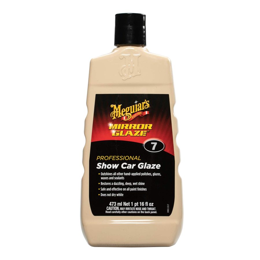 MEGUIARS M0716 Professional Show Car Glaze - Professional-Grade Car Glaze and Polish for a Deep, Wet Look Shine - Especially Effective on Darker Colors, Easy to Apply and Remove, 16 Oz