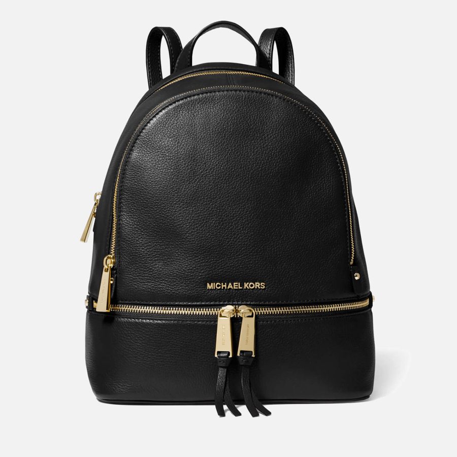 MICHAEL Michael Kors Women's Rhea Zip Medium Backpack - Black