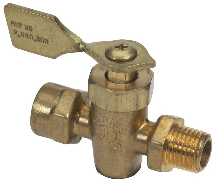 MOELLER 033300-10 Fuel Tank Shut-Off Valve (1/4 INCH FNPT, Male/Female, Brass)