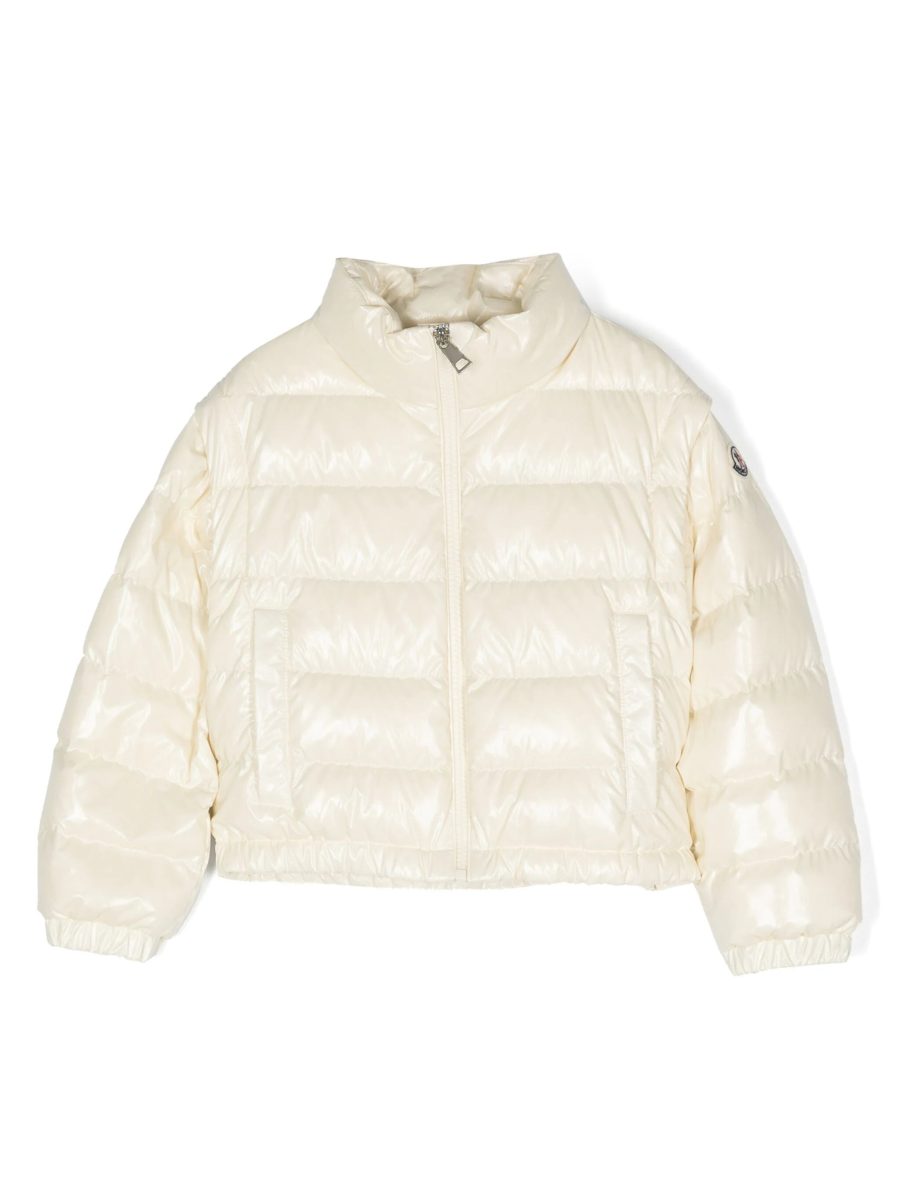 MONCLER KIDS Girls Tenai Down Jacket Beige