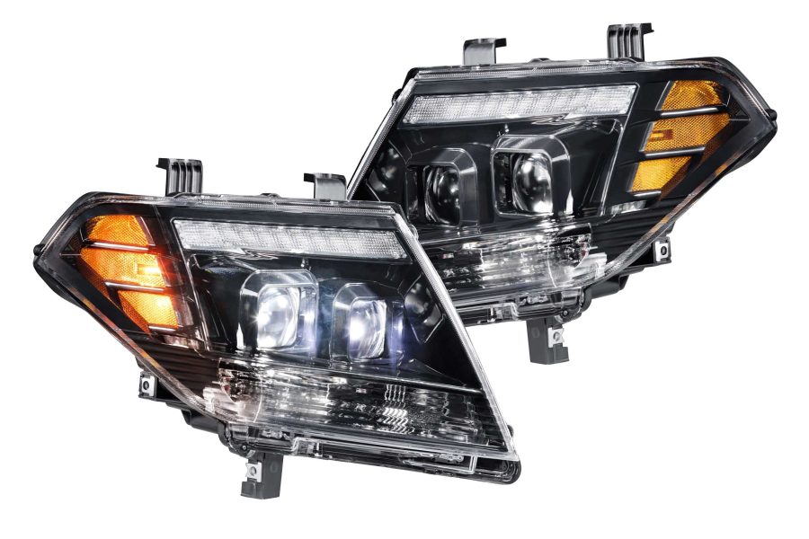 MORIMOTO LF475 XB Hybrid LED Headlight Housing Upgrade, Fits 2009-2019 Nissan Frontier, Plug and Play Replacement, DOT Approved Assembly with LED Headlights (High/Low), DRLs, & UV Coated Lenses (1x