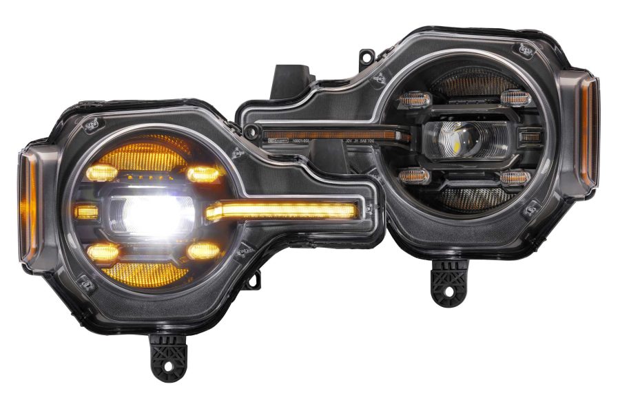 MORIMOTO LF497-A XB LED Headlights Fits Ford Bronco 2021+ Plug and Play Headlight Assemblies Amber DRL