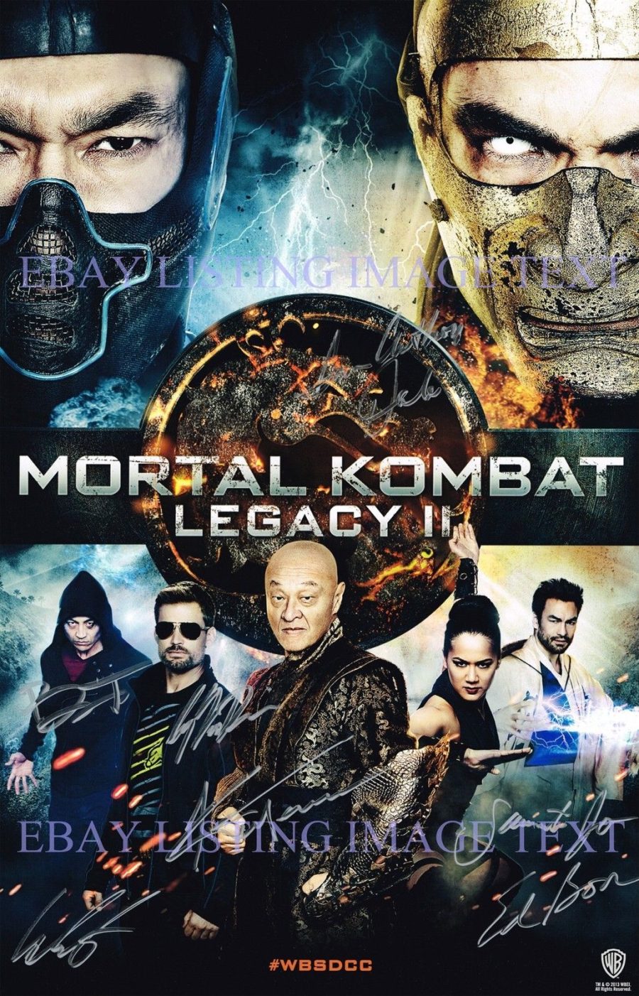 MORTAL COMBAT LEGACY II CAST AUTOGRAPHED RP PHOTO