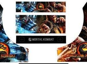 MORTAL KOMBAT Arcade Cabinet machine graphics/Artwork vinyl Bartop side art/Arca