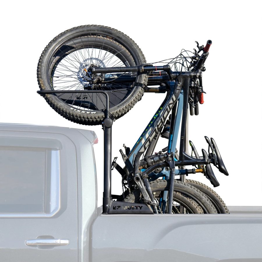 MULTY MR-2057 Bike Rack PRO | Vertical Bicycle Carrier Rack for Trucks | Universal Adjustable Bike Rack Bicycle Rack Aluminium Carry Up to 6 Bicycles MTBs, e MTBs, eBikes, Road Bikes, and Fat Bikes