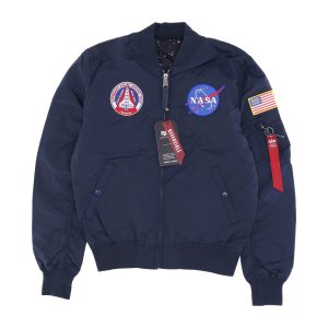 Ma-1 Tt Nasa Reversible Ii Jacket Rep. Blue Men's Bomber Jacket