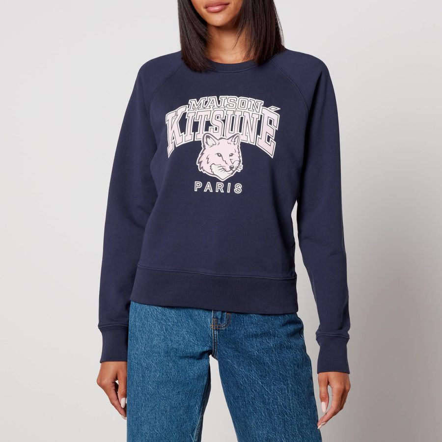 Maison Kitsuné Campus Fox Cotton Sweatshirt - M