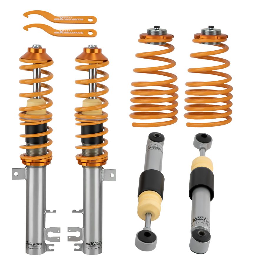 Maxpeedingrods Adjustable Coilovers Lowering Coils compatible for FIAT 500 2008-2019