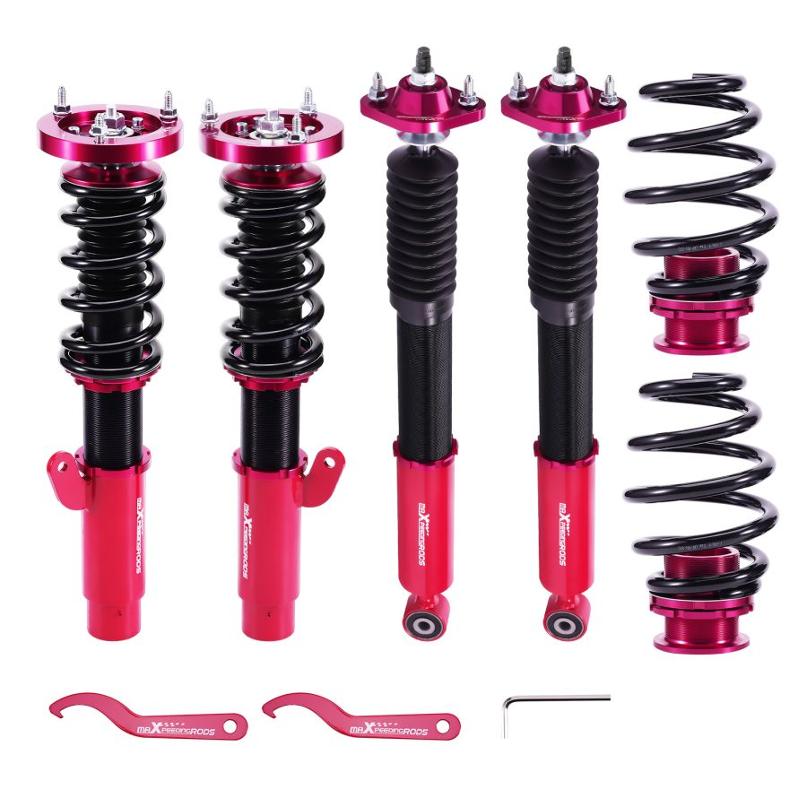 Maxpeedingrods Coilovers Coil Suspension Struts compatible for BMW E46 3 Series 1998-2005 lowering kit